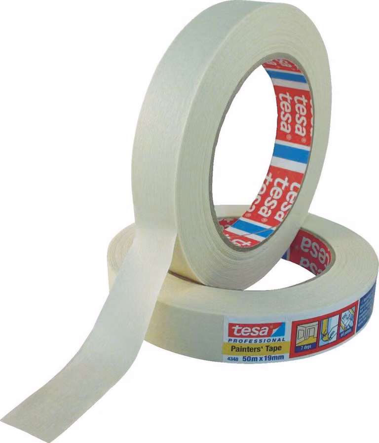 tesa 04348-00015-03 Nastro per mascheratura in carta crespa standard per pittori 19 mm x 50 m