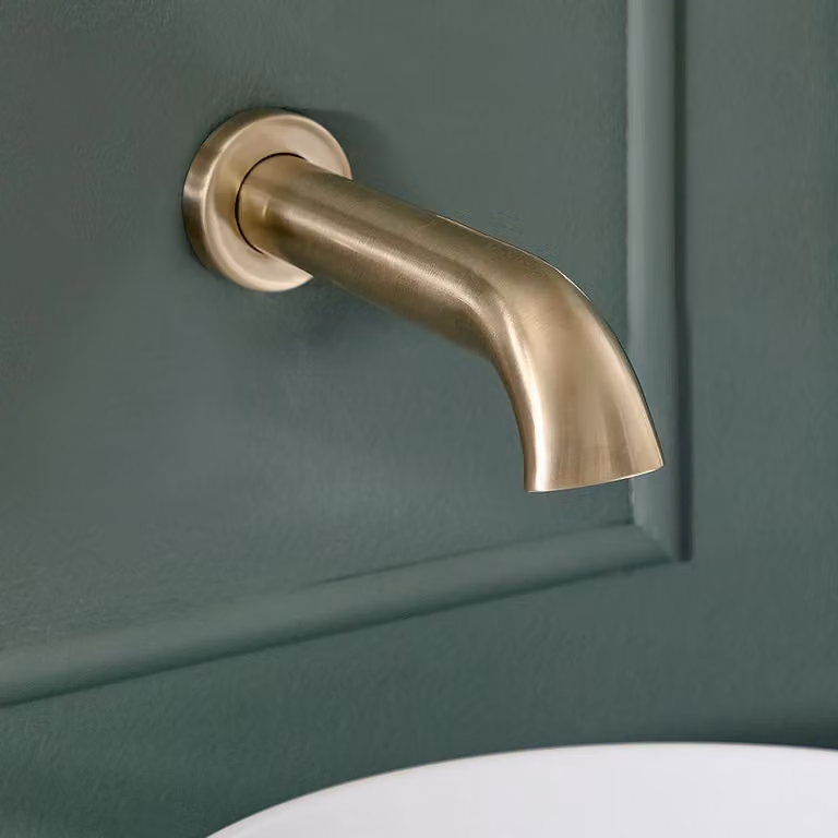 Erogatore Murale per Lavabo - Oro Satinato - Elizabeth