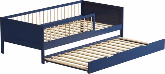 Letto a scomparsa per bambino 190x90cm blu scuro ADAM