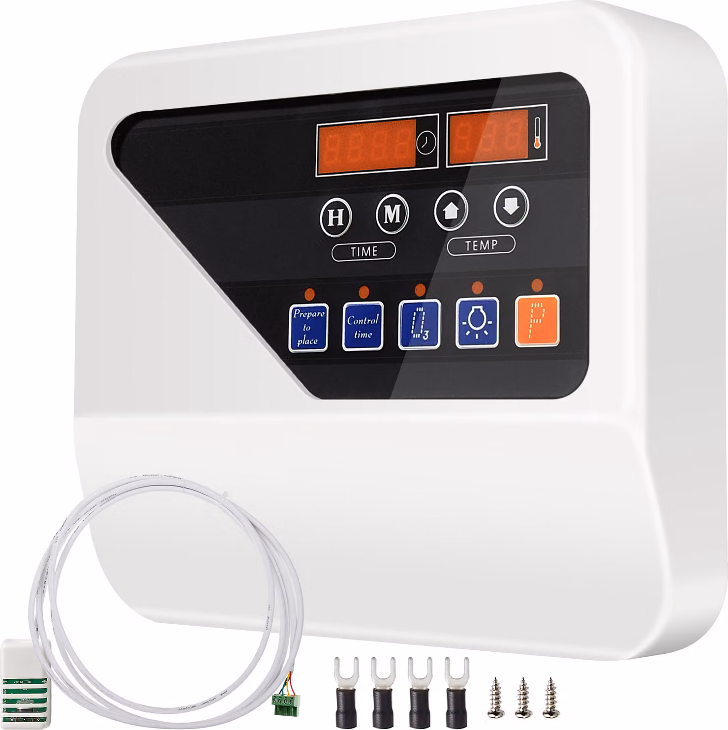 SucceBuy Regolatore esterno per sauna, 3 kW - 9 kW, unità di controllo tempo/temperatura, 104 - 221 °F, riscaldatore sauna
