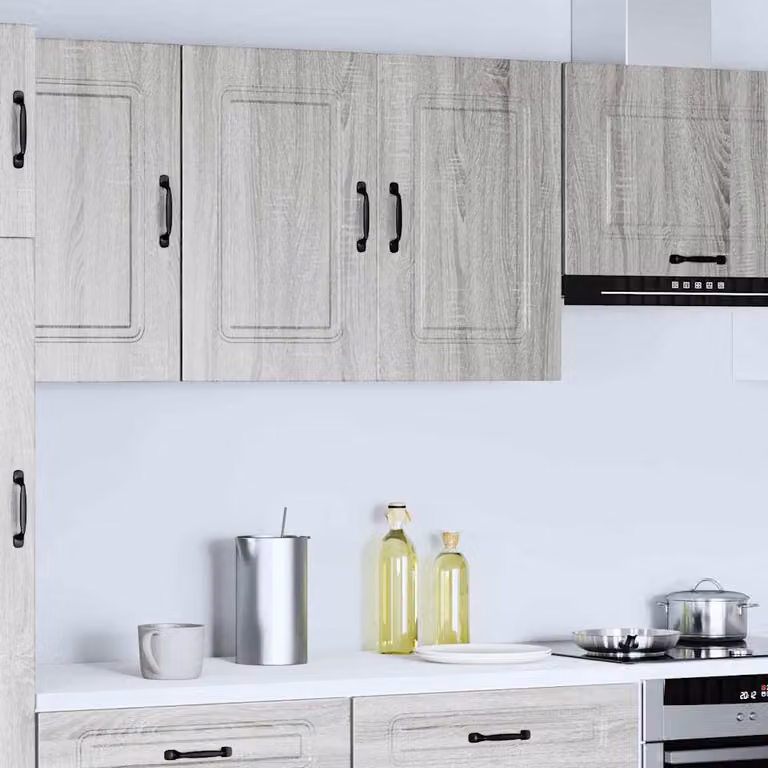 vidaXL Pensile da Cucina Kalmar Grigio Sonoma in Legno Multistrato
