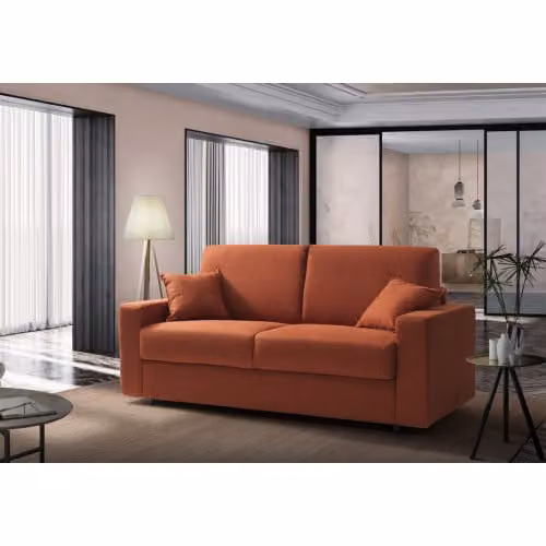 Divano letto 3 posti bracciolo Linear Zita 18 Biel