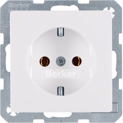 Presa Berker 41436089 SCHUKO bianco polo con Berker Q.1/Q.3