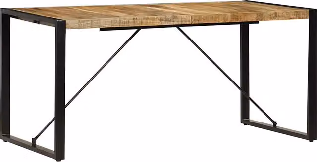 Tavolo da Pranzo | Tavolo da cucina 160x80x75 cm in Legno Massello di Mango