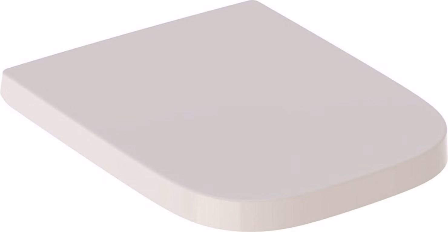 Siège de WC Geberit Renova Nr.1 Plan 500689011, design carré, fixation par le haut, charnières inox, 500.689.01.1, 500.689.01.1