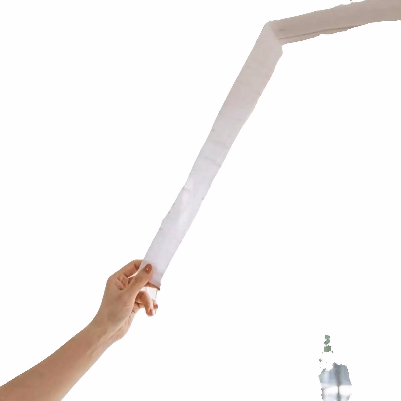 Tende decorative, design elegante, installazione semplice, chiusura a strappo, 1 pezzo, dimensioni 250 cm di larghezza x 200 cm di altezza, colore bianco
