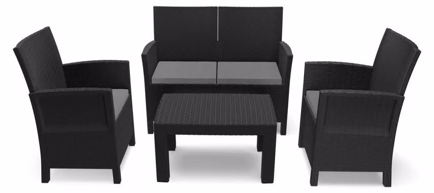 Taormina Set sofa' polimerico ecologico – Antracite – Grand Soleil