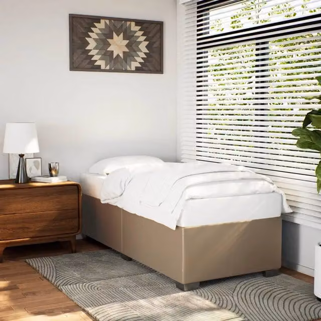 Giroletto Cappuccino vidaXL in similpelle beige L: 80 cm, P: 200 cm