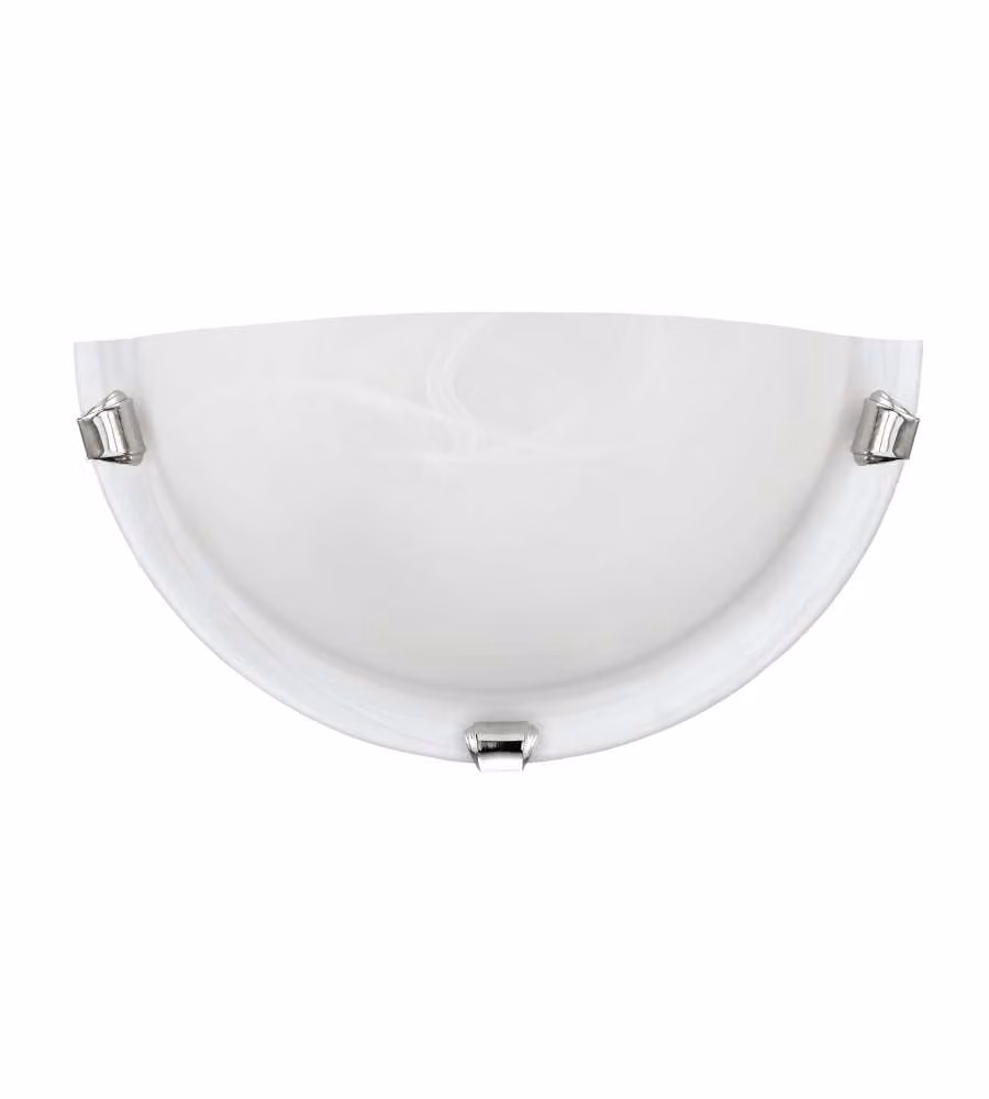 Eglo Applique Salome Lampada da Parete Cromo Bianco 300x150 mm 60W