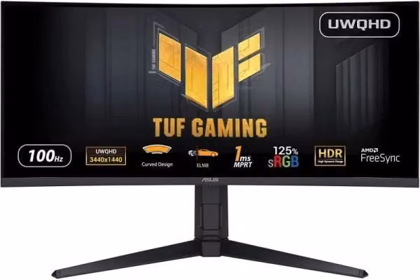 Asus tuf gaming vg34vqel1a monitor pc 86,4 cm (34") 3440 x 1440 pixel ultrawide quad hd led nero - 90LM06F0-B01E70