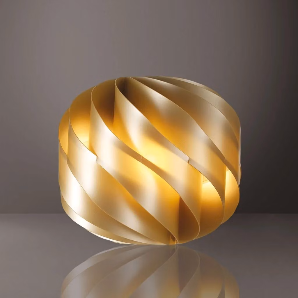 Lampada da Tavolo New Gold IPERBRIKO in Metallo Oro/Ottone L: 40 cm, H: 38 cm – 2