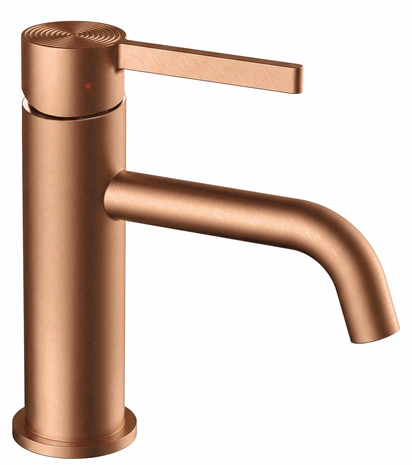 Rubinetto Del Lavabo Rea Foster Basso Rame Spazzolato