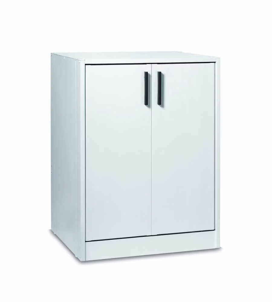 Mobile Coprilavatrice Bianco in PVC per Bagno e Giardino L: 66,5 cm, P: 59,5 cm, H: 91 cm