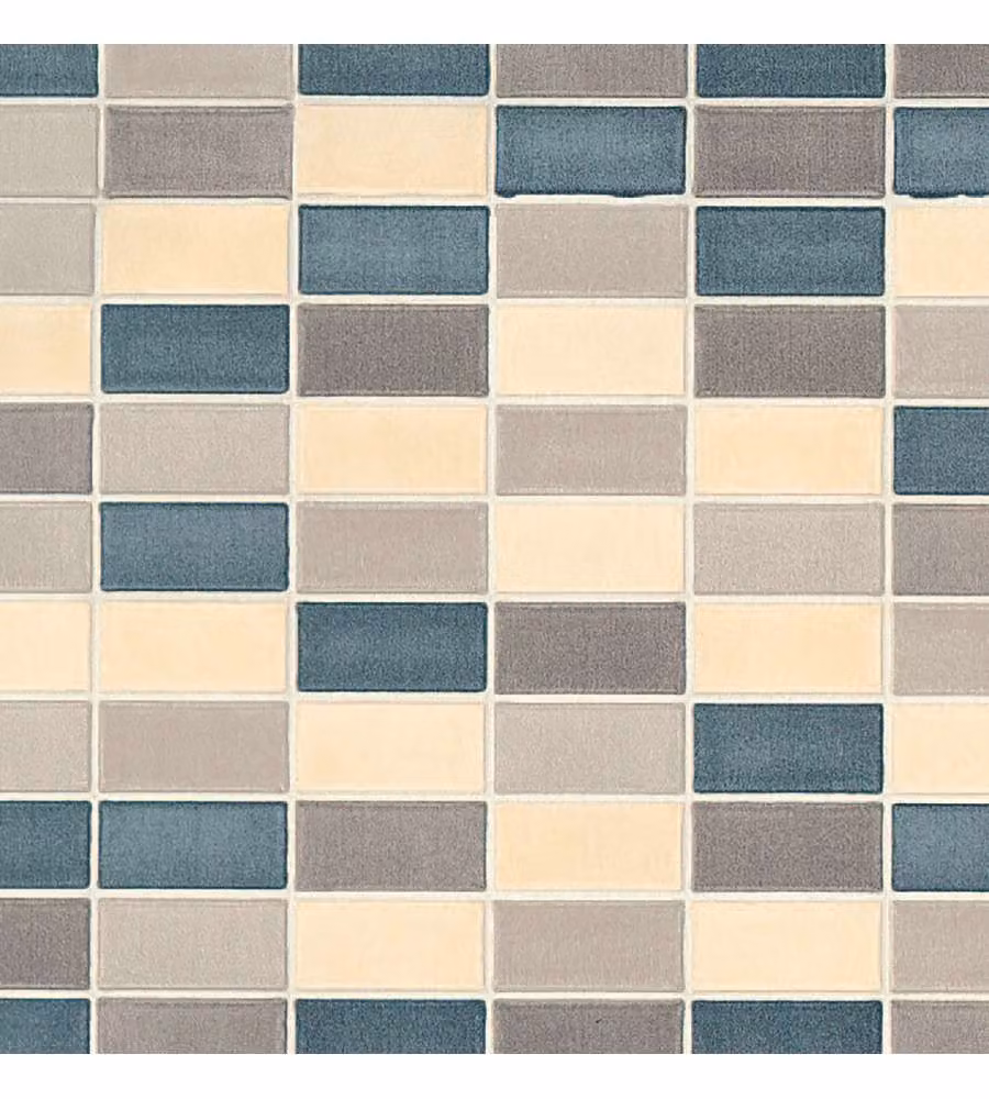 Plastica Adesiva Piastrella Minimal 45x200 cm PVC Grigio Taupe