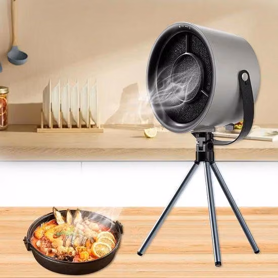 Mini estrattore portatile USB per uso domestico, campeggio, barbecue, hot pot