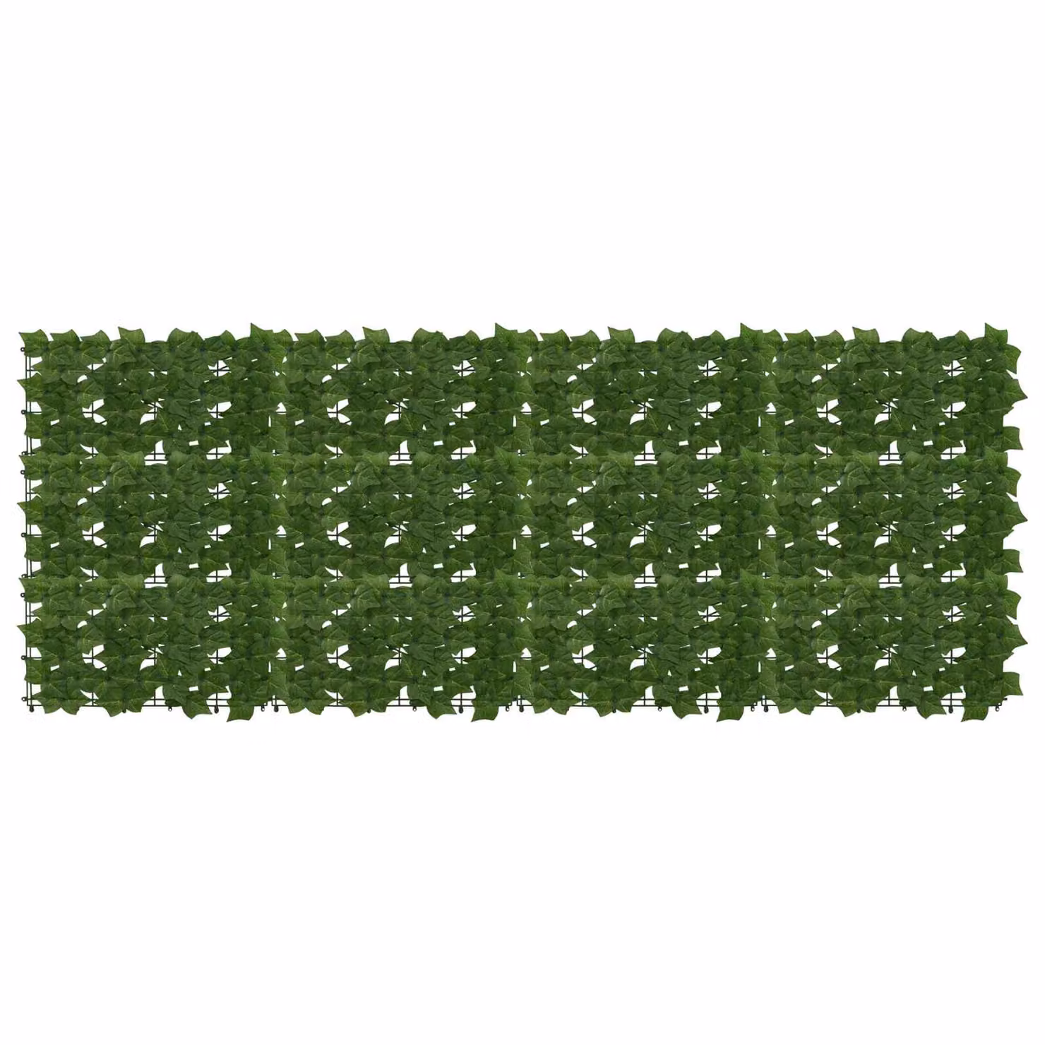 vidaXL Schermo per balcone con siepe artificiale verde, L: 200 cm, H: 75 cm