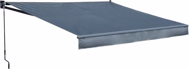 Tenda SAULE 2,5 × 2m - Tessuto antracite e struttura grigia