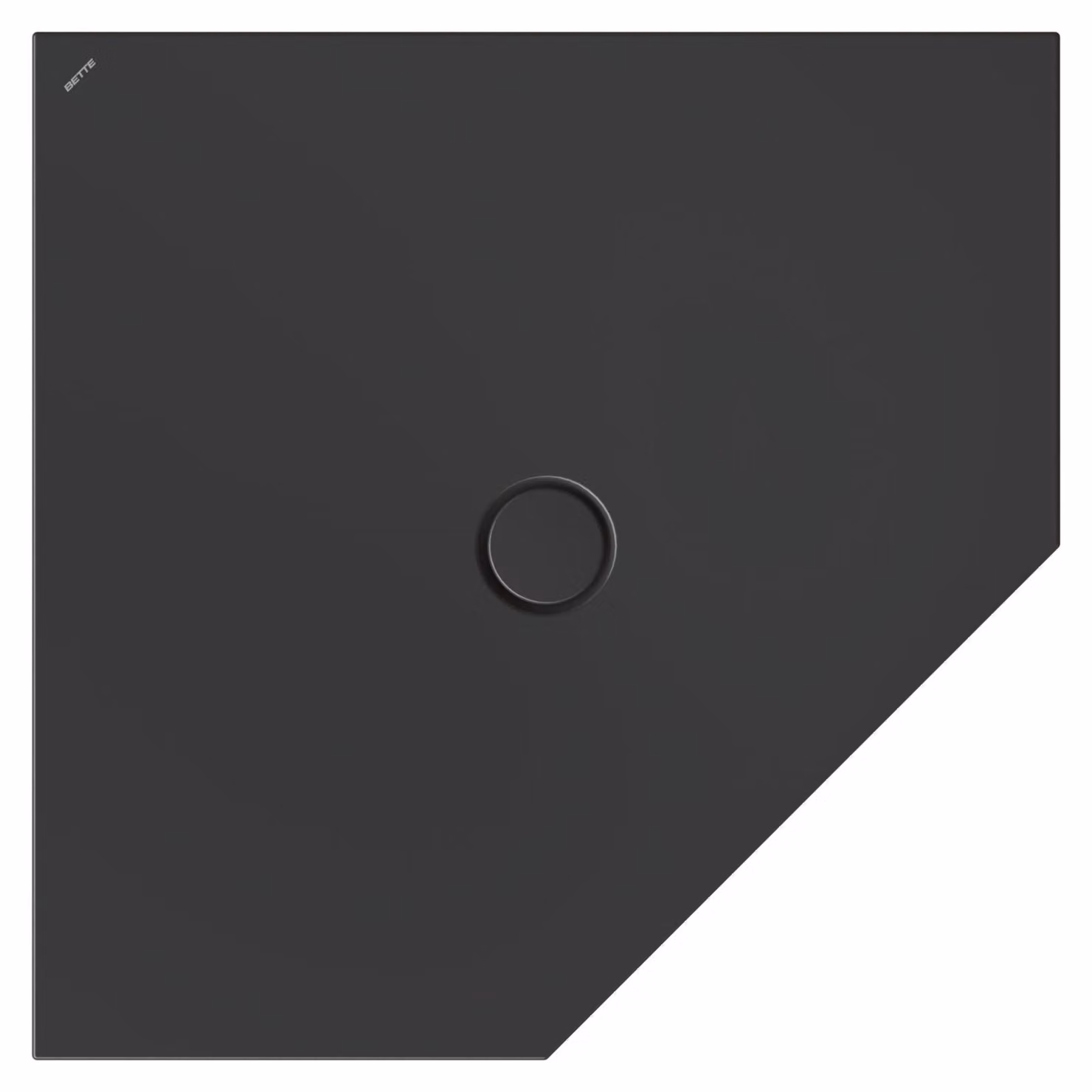 BetteFloor Caro receveurs de douche pentagonaux avec BetteGlasur Plus, 1000x1000mm, 7211-402PLUS, 7211-402PLUS