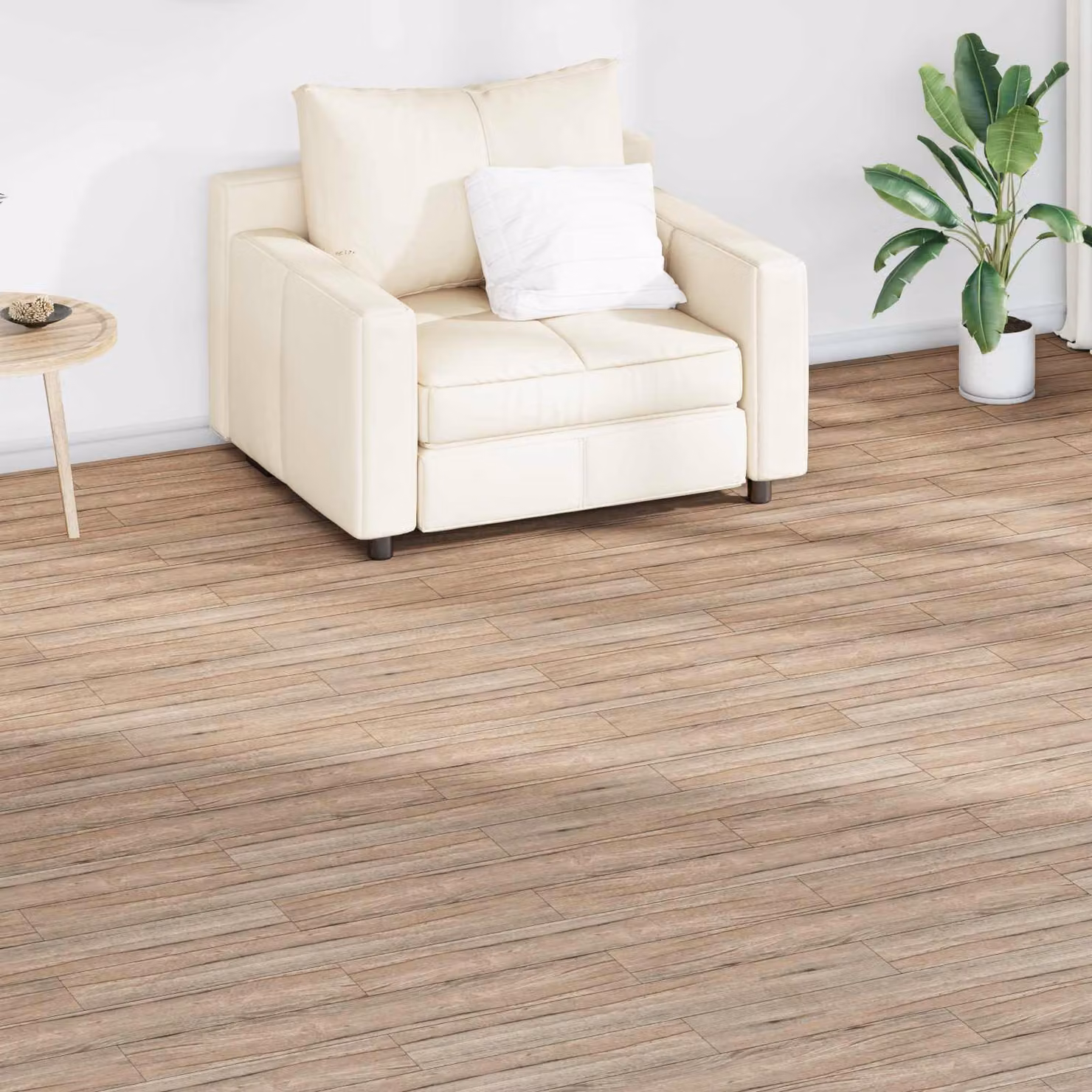 Tavole per pavimenti adesive vidaXL effetto legno rovere marrone in PVC, 5,02 m² (36 pezzi)