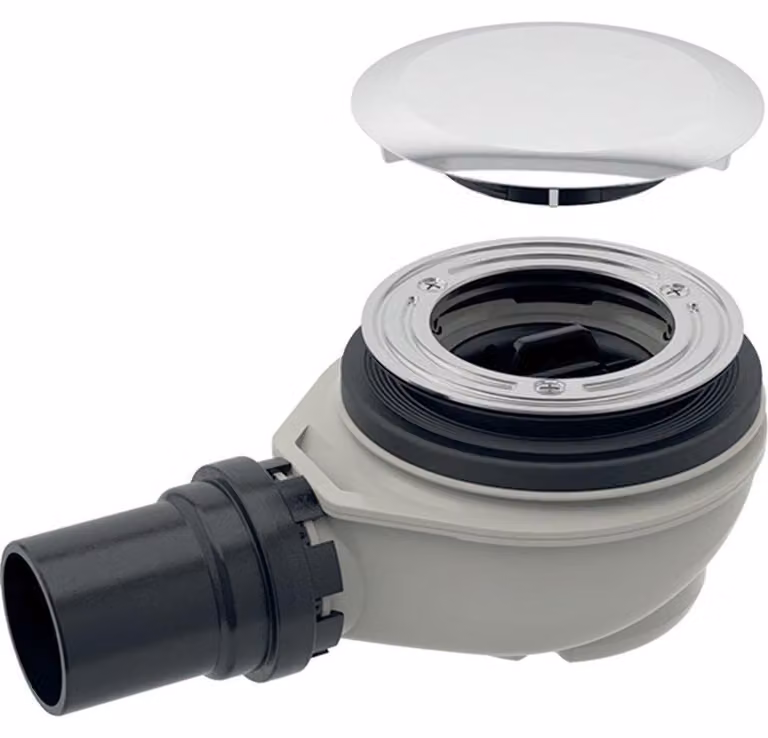 Sifone per piatto doccia D90 cromato