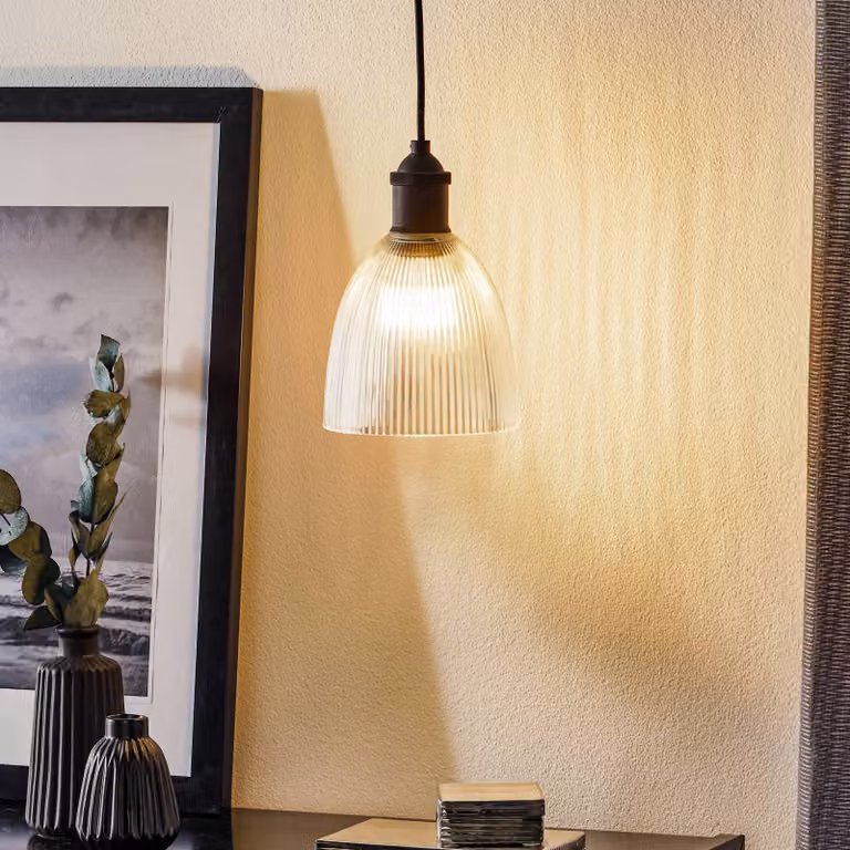 Westinghouse Lampada a sospensione in vetro 6338540, dimmerabile, Bronzo / Ottone antico, Soggiorno / Sala da pranzo, Vetro, Campagna / Rustiche, Lampada a sospensione