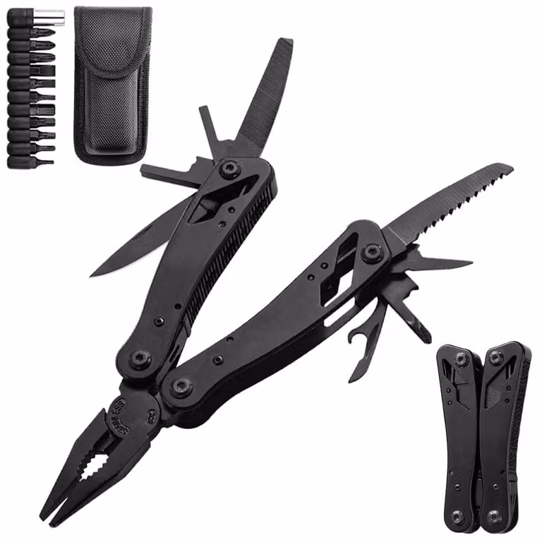 Pinza multifunzione con 11 punte per cacciavite – include una custodia in nylon