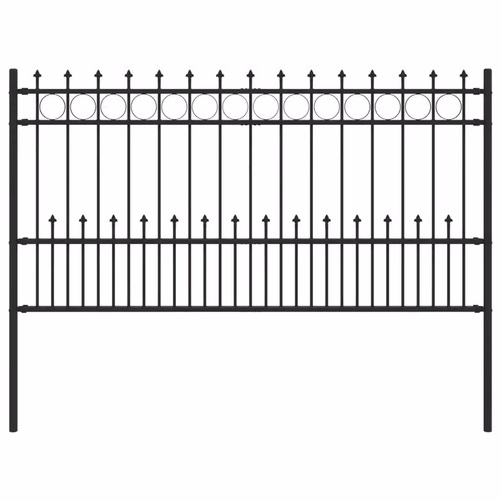 Recinzione a anello con picchetti HORST Videx in acciaio nero L: 200 cm, H: 150 cm – 2