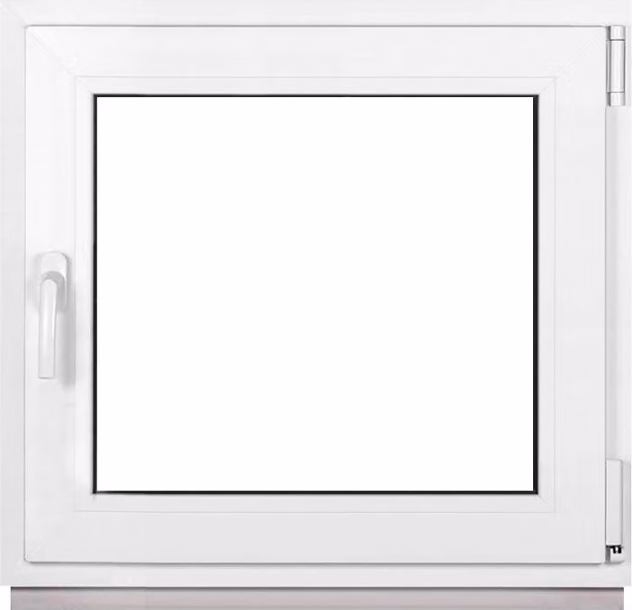 Finestra Framex per cantina Finestra in plastica Bianca Larghezza x altezza 80 x 75 cm (800 x 750 mm) doppia (32 mm) rotazione/inclinazione DIN destra - Premium - Tutte le misure