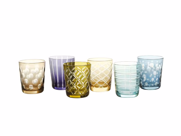 Cuttings Tumblers Set di Bicchieri - 6 pezzi