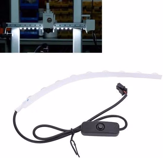 Kit di strisce LED ad alta luminosità – Accessorio per stampa 3D – Resistente al calore – Facile da installare – Design ultraleggero – Illuminazione migliorata