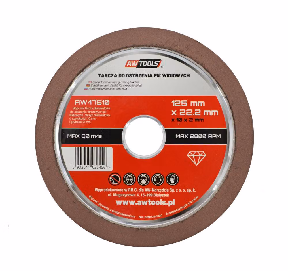 Awtools WIDIA Ruota per affilare le seghe 125Mm