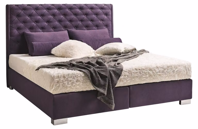 Design Polster Bett Betten Leder Doppel Hotel Ehe Schlafzimmer Boxspring Box