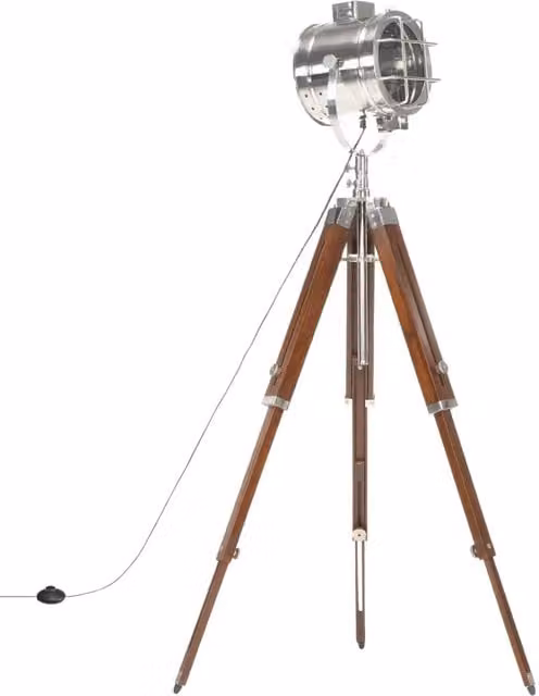 Lampada da Terra a Treppiede Legno Massello di Mango 165 cm CFW9691452