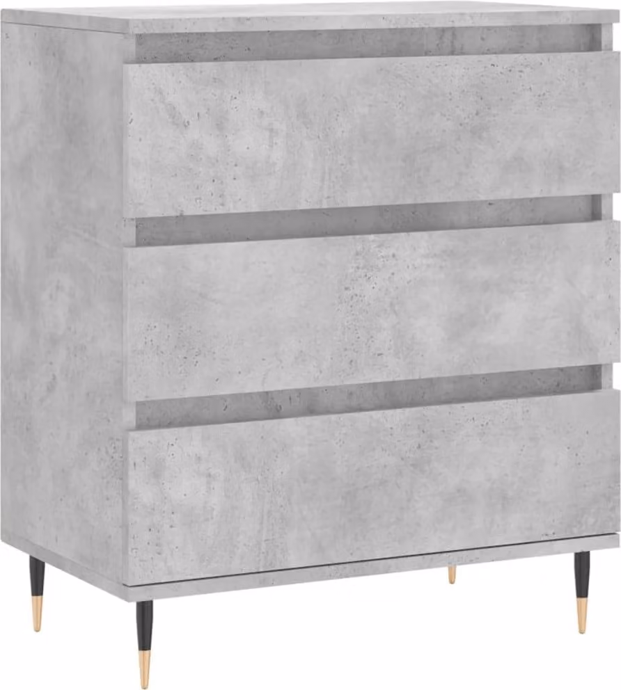 Credenza Grigio Cemento 60x35x70 cm in Legno Multistrato
