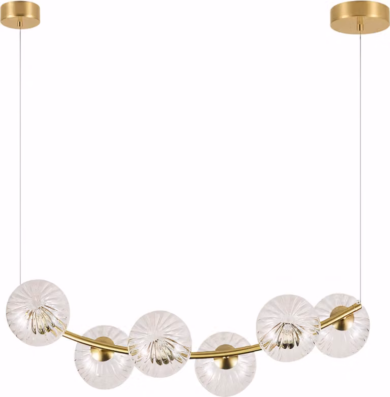 Lampadario A Sospensione TOOLIGHT G133-6Cp Gold 23X23X56Cm