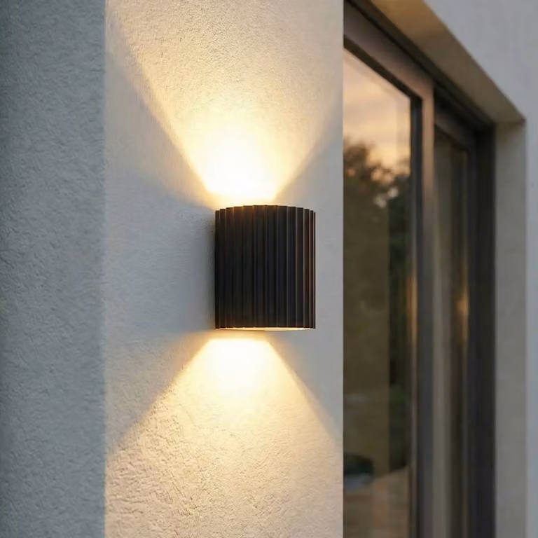 Applique da esterni a LED Ralino Lindby, Nero, Alluminio, Moderno, Applique LED da esterni