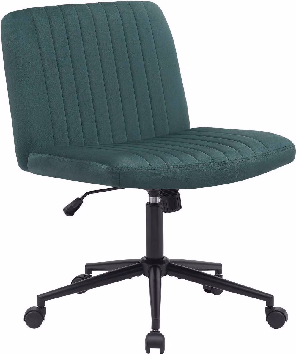 Sedia da ufficio - Sedia ergonomica girevole - Regolabile in altezza e girevole a 360 gradi | Colore: Verde | Materiale: Morbido