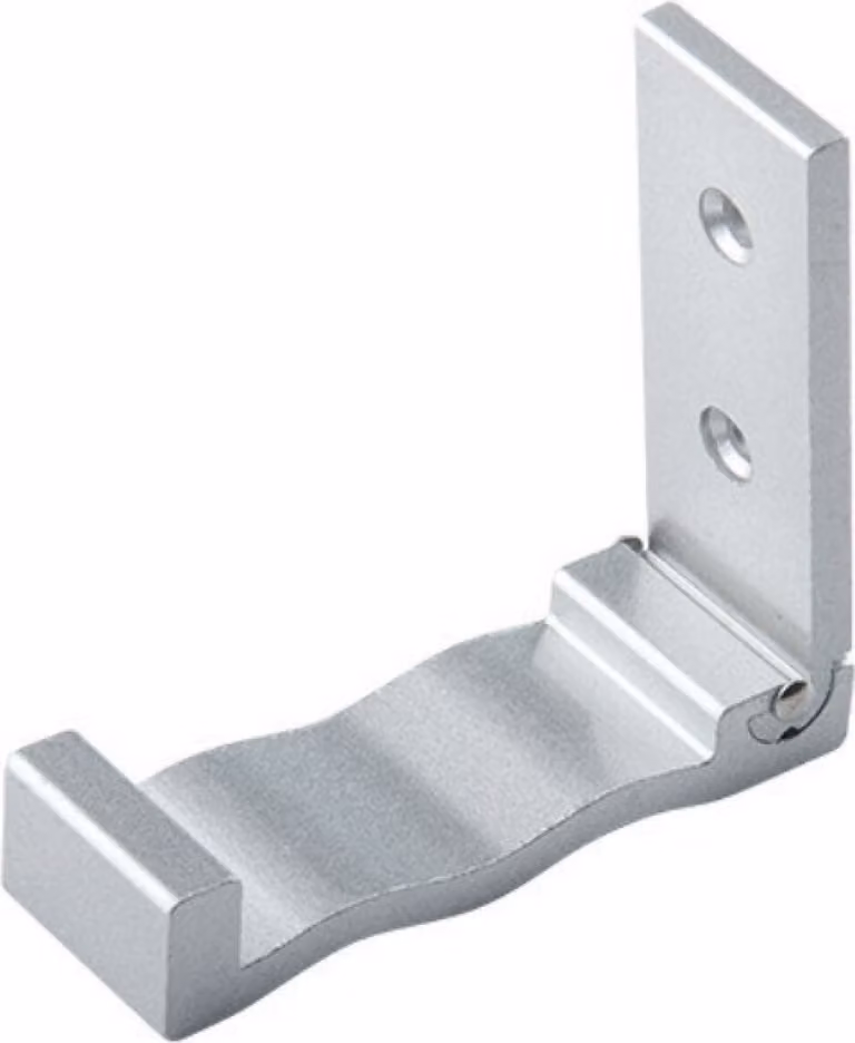1x Gancio da parete pieghevole | gancio pieghevole multifunzionale | gancio per asciugamano da parete a 90° gradi | supporto per cuffie - Colore [argento] - Gancio per cappotto in lega di alluminio | gancio per armadio | gancio per asciugamano da parete