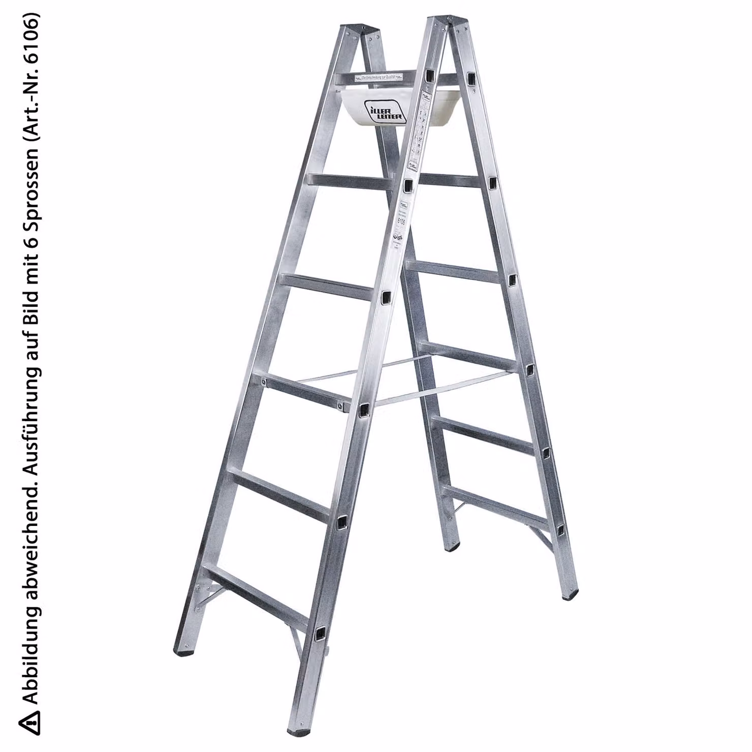 Iller-Leiter - Scala a pioli in alluminio, 2 x 8 pioli, 406364