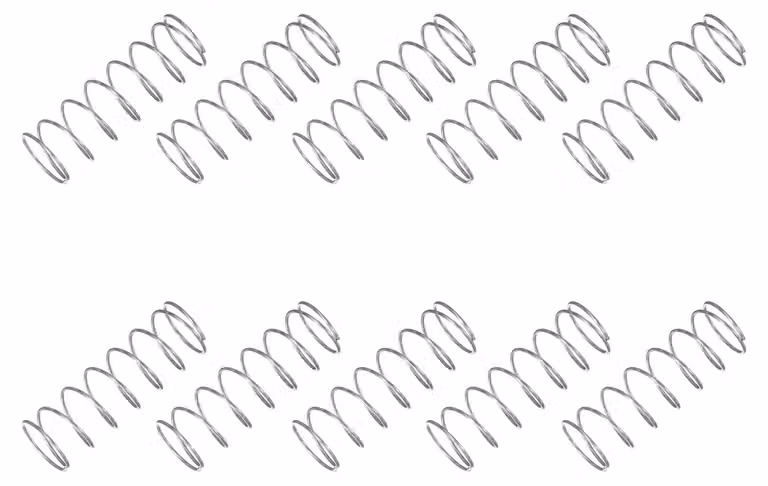 Molla a compressione, dimensioni 12x0,7x35 mm, acciaio inossidabile 304, confezione da 10 pezzi