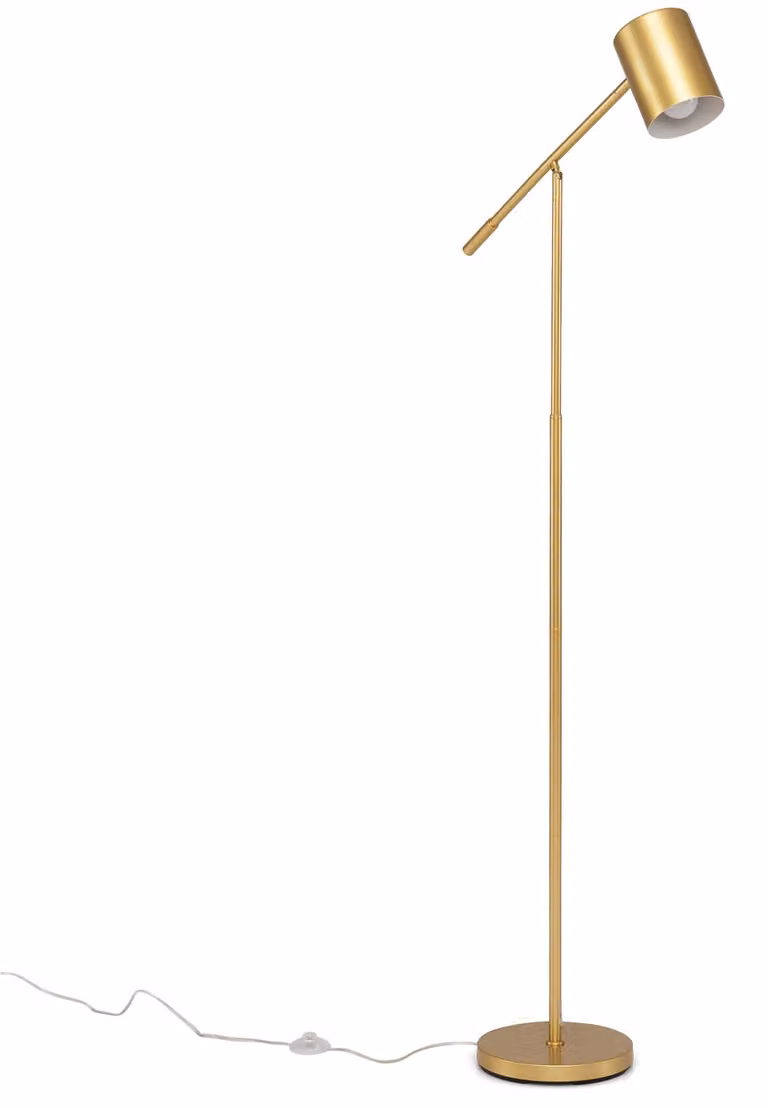 Lampada da terra COSTWAY, 175 cm, con testa regolabile, attacco E27 e interruttore a pedale