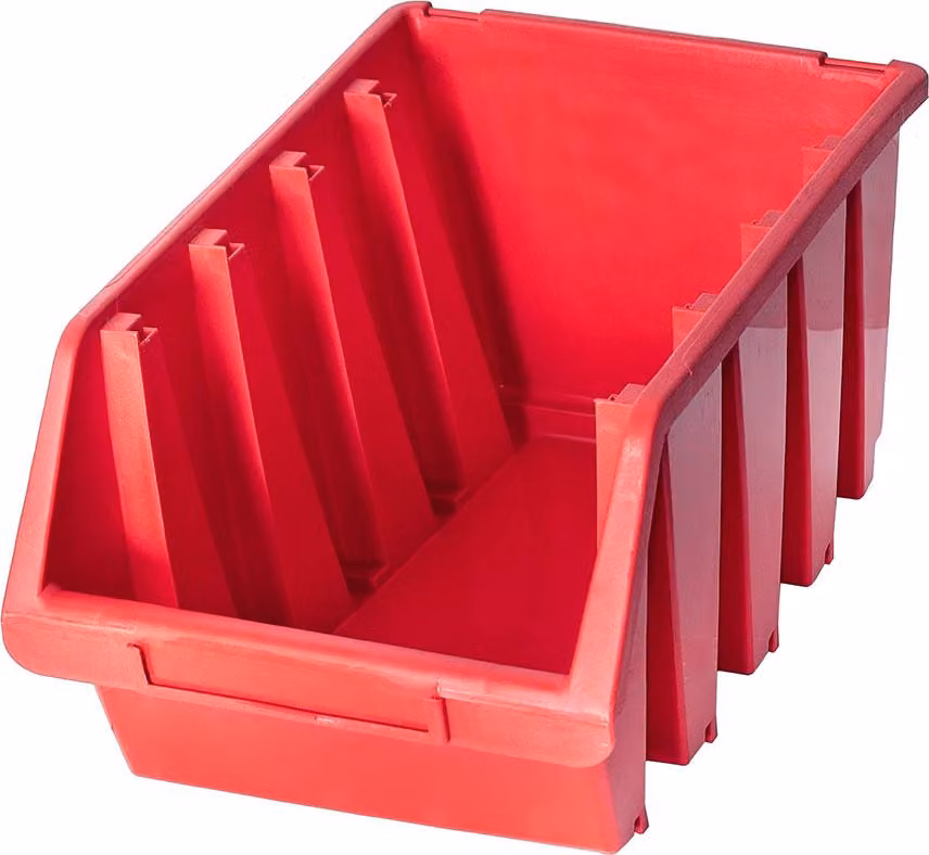 Ergobox 4 contenitori a giorno, rosso