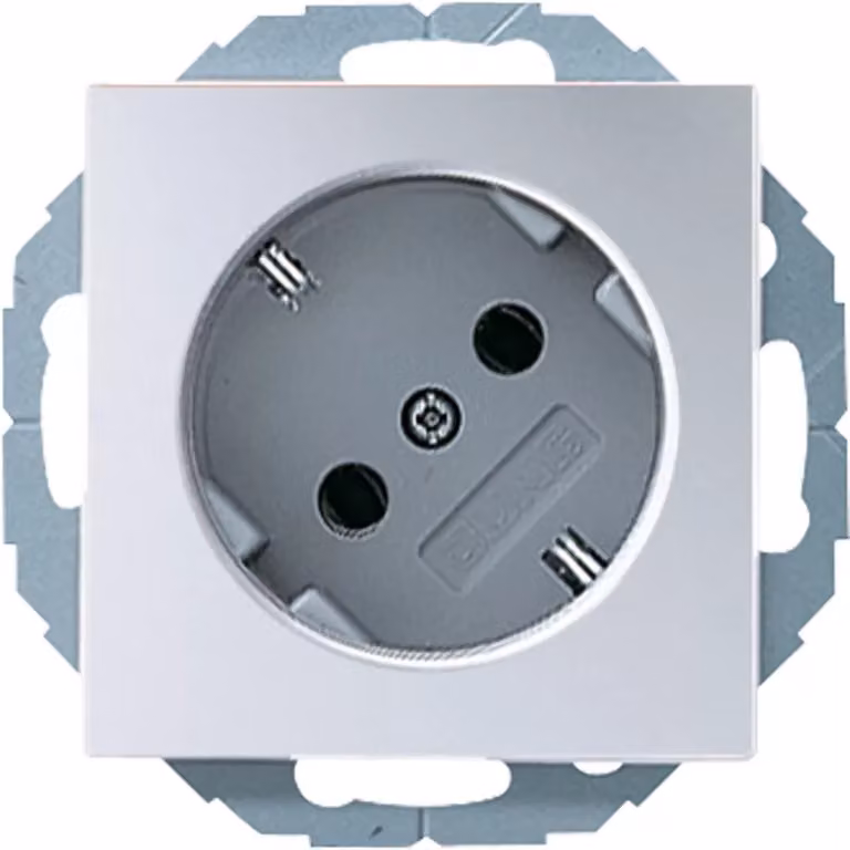 Jung A520-45KIAL Presa SCHUKO® a 45°, 16 A 250 V ~ alluminio