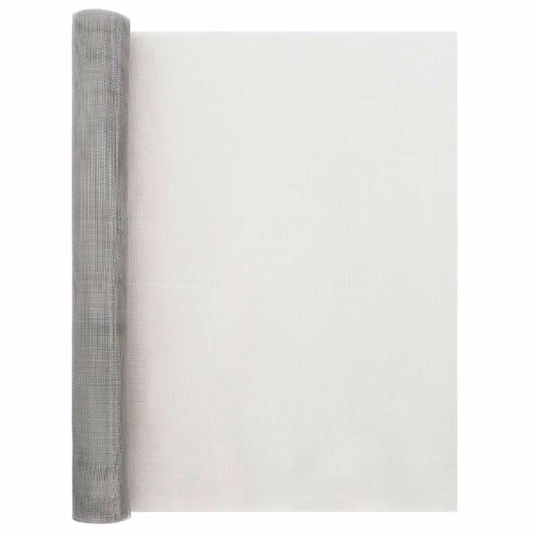 Rete per schermatura vidaXL in acciaio inossidabile argento, L: 60 cm, P: 500 cm
