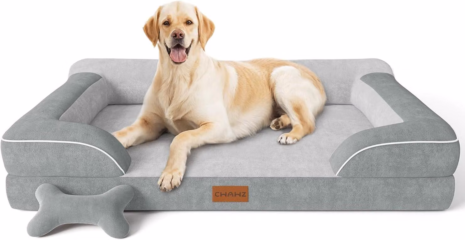 Cuccia per cani in schiuma viscoelastica, impermeabile, dimensioni 114x89x24 cm, adatta sia per interni che per esterni