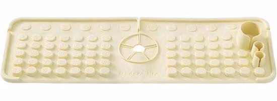 Rivestimento per parete della cucina - Tappetino per rubinetto - Tappetino per scarico - Tappetino impermeabile per rubinetto da cucina e bagno - Beige