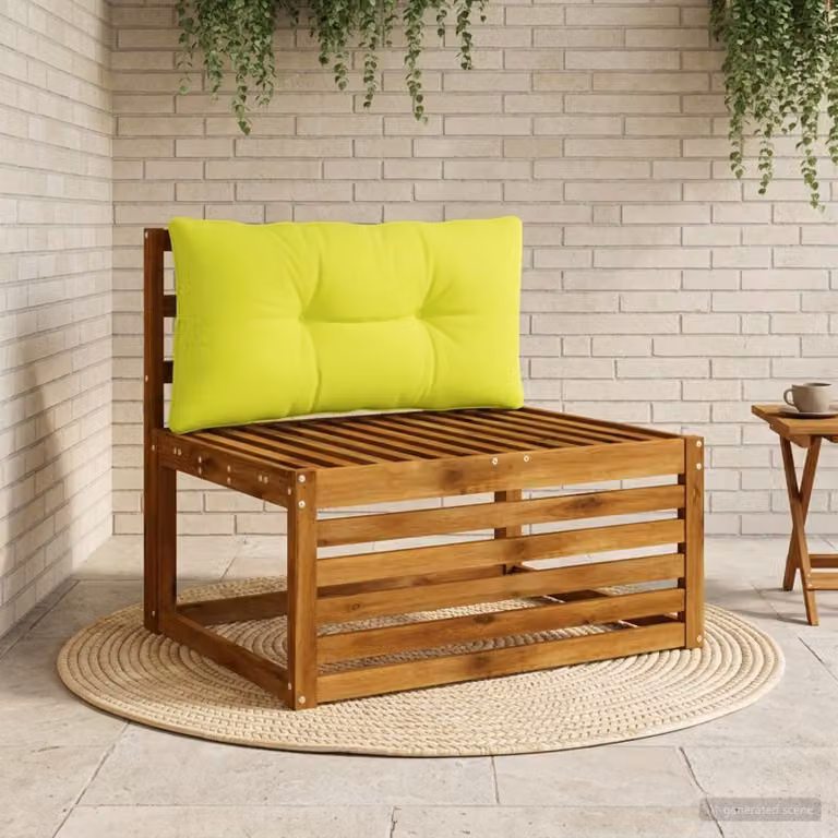vidaXL Cuscino per schienale PUTTEN 100% Poliestere Verde brillante.