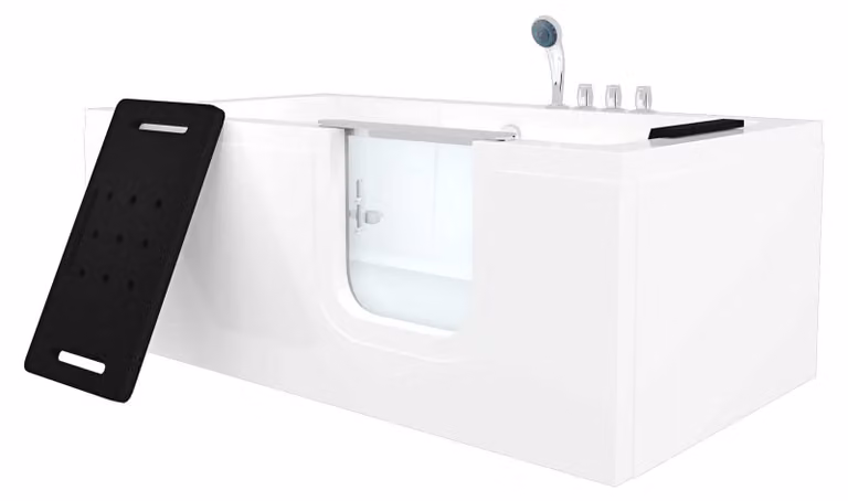 Vasca per anziani con sportello S15-TH-R 85x160 cm con miscelatore termostatico
