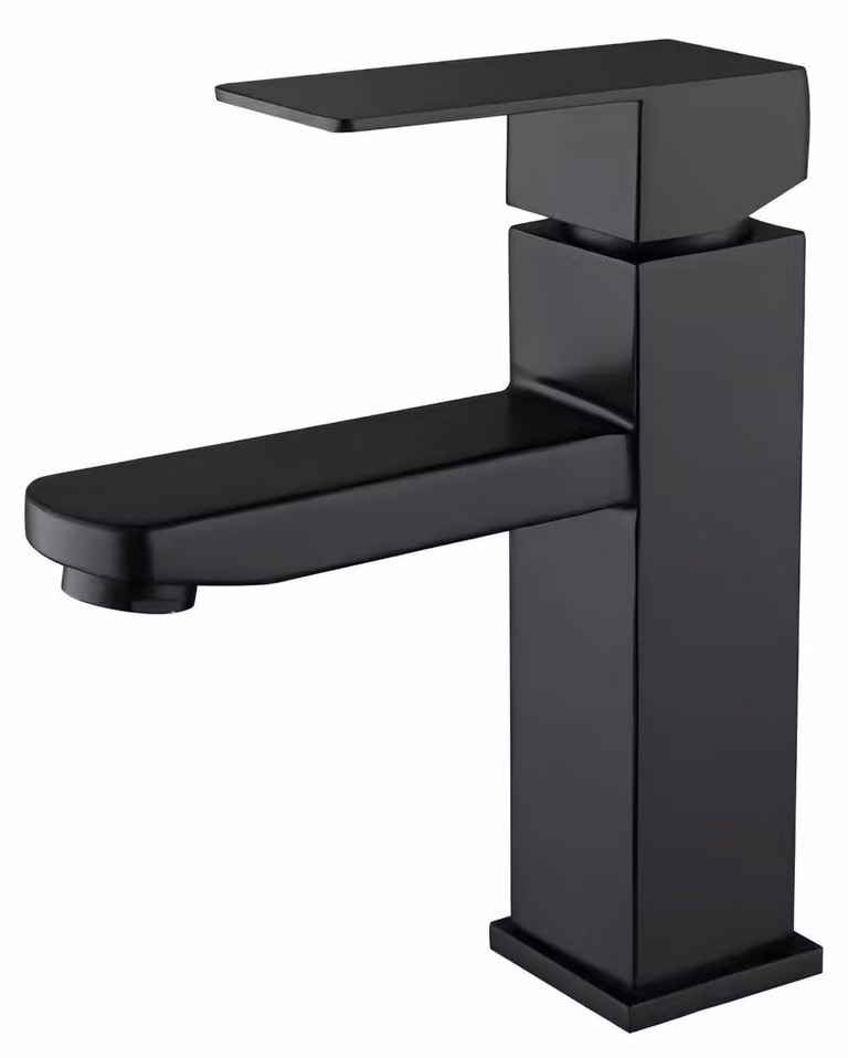 Miscelatore monocomando per lavabo, in acciaio inossidabile, per acqua fredda e calda. Montaggio semplice