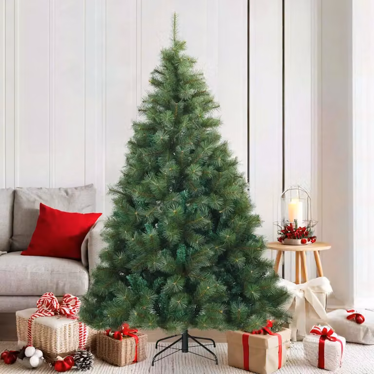 Albero di Natale artificiale verde vidaXL con rami pieghevoli, Altezza: 180 cm